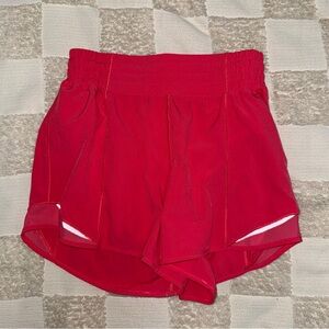 Lululemon Hotty Hot Short *High-Rise Long 4"
Dark Red size 4
